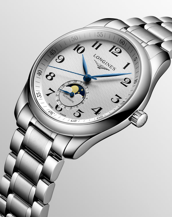 Cortina Longines Master Collection Automatic Moon-phase 40mm Steel Strap