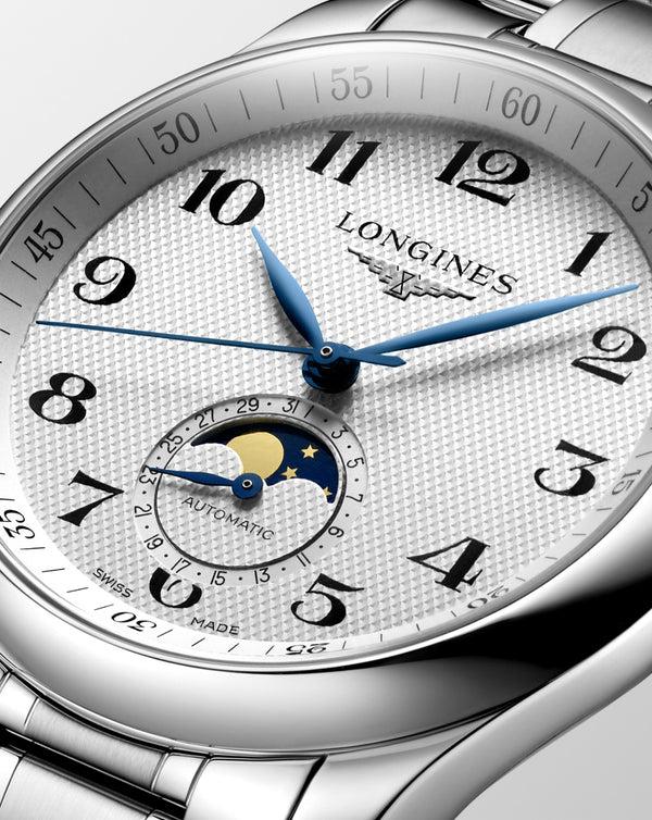 Cortina Longines Master Collection Automatic Moon-phase 40mm Steel Strap
