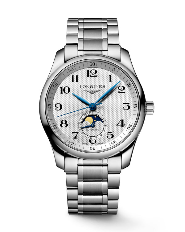 cortina Longines Master Collection Automatic Moon-phase 40mm Steel Strap cortina Longines Master Collection Automatic Moon-phase 40mm Steel Strap