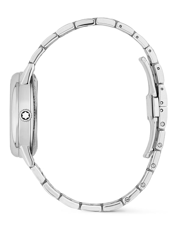 Cortina Montblanc Bohéme Day & Night 30 Mm Mother-of-Pearl Dial Steel Bracelet