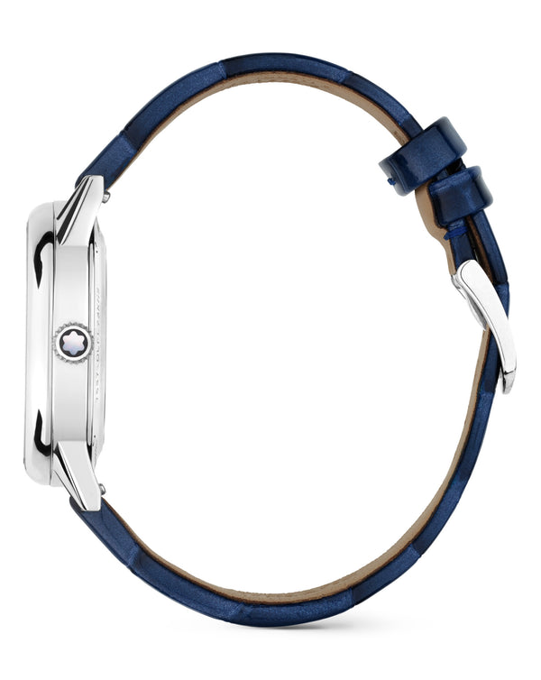 Cortina Montblanc Bohème Day & Night 34mm MOP Dial Blue Strap