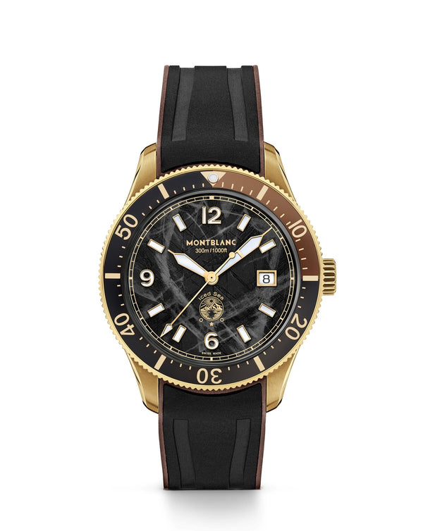 cortina Montblanc Iced Sea Automatic Date 41mm Black Dial cortina Montblanc Iced Sea Automatic Date 41mm Black Dial