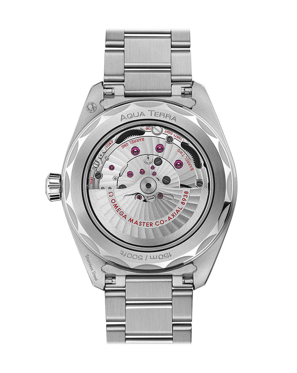 Cortina OMEGA Seamaster Aqua Terra 150M Co‑Axial Master Chronometer GMT Worldtimer 43mm Steel Case Blue Dial Steel Bracelet