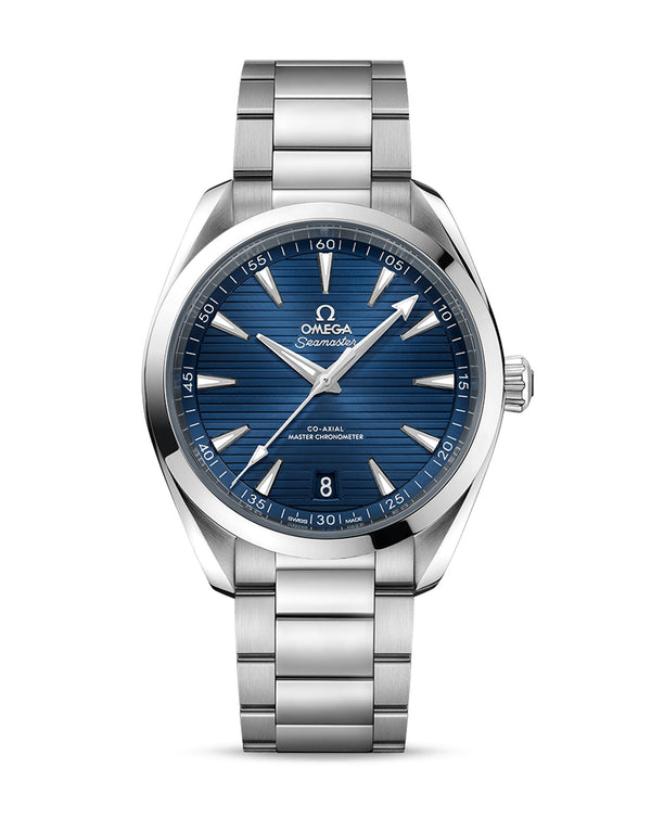 cortina OMEGA Seamaster Aqua Terra 150M Co‑Axial Master Chronometer 41mm Steel Case Blue Dial Steel Bracelet cortina OMEGA Seamaster Aqua Terra 150M Co‑Axial Master Chronometer 41mm Steel Case Blue Dial Steel Bracelet