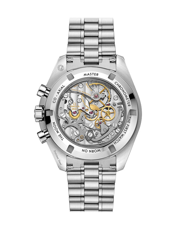 Cortina OMEGA Speedmaster Moonwatch Professional Co‑Axial Master Chronometer Chronograph 42mm Steel Case Black Dial Sapphire Crystal Steel Bracelet