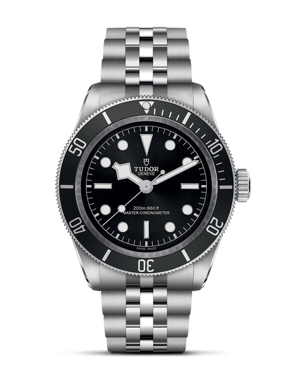 cortina TUDOR Black Bay 41mm Steel Case Steel Bracelet Black Dial with silver-coloured applied hour markers cortina TUDOR Black Bay 41mm Steel Case Steel Bracelet Black Dial with silver-coloured applied hour markers