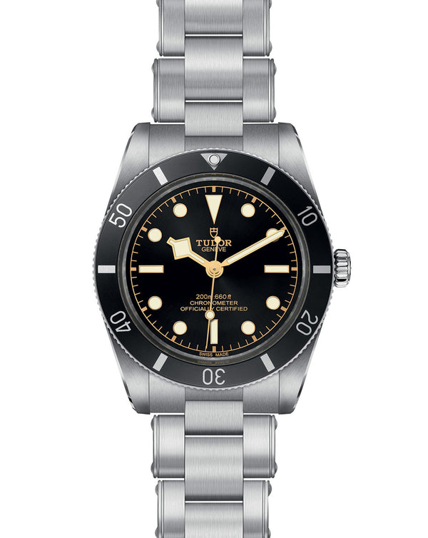 Cortina TUDOR Black Bay 54 37mm Steel Case Steel Bracelet Black Dial