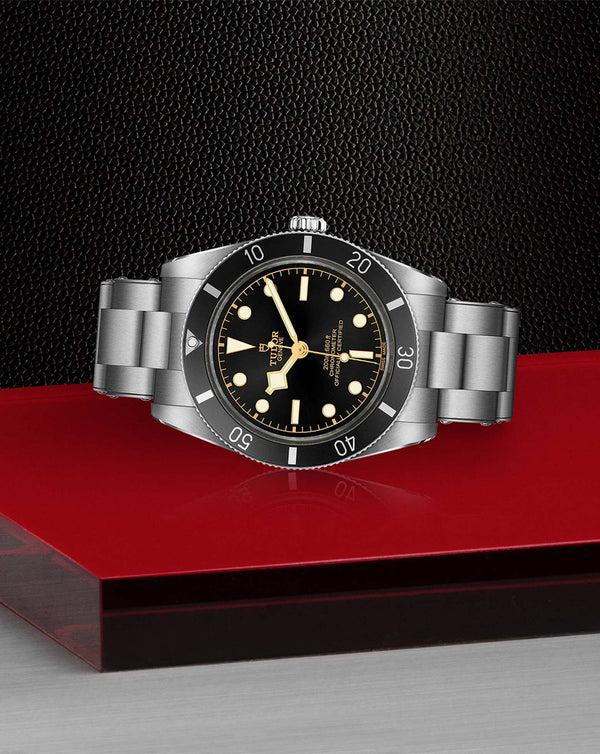 Cortina TUDOR Black Bay 54 37mm Steel Case Steel Bracelet Black Dial