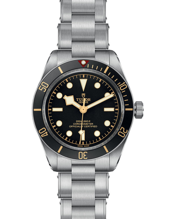 Cortina TUDOR Black Bay 58 39mm Steel Case Black Dial Steel Bracelet