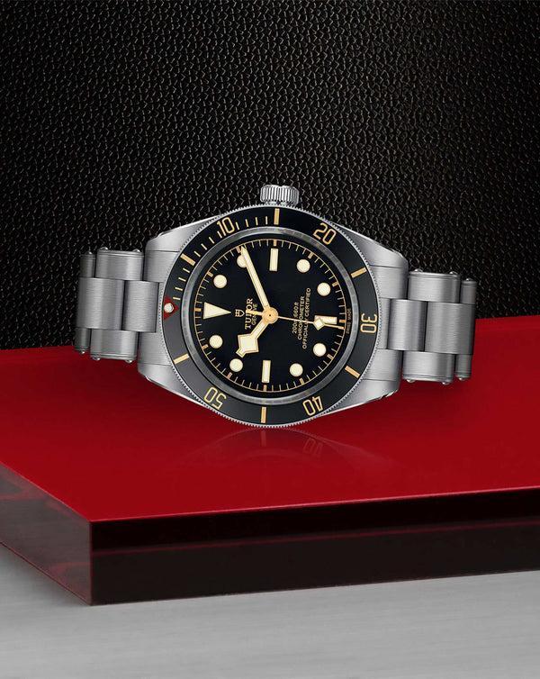 Cortina TUDOR Black Bay 58 39mm Steel Case Black Dial Steel Bracelet