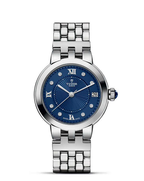 cortina TUDOR Clair De Rose 34mm Steel Case Diamond set Dial