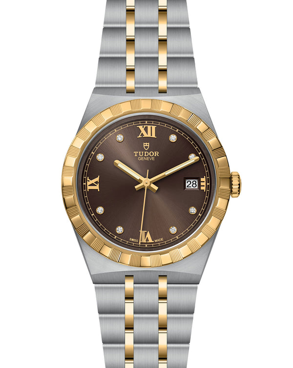 Cortina TUDOR Royal 38mm Steel Case Diamond Set Dial