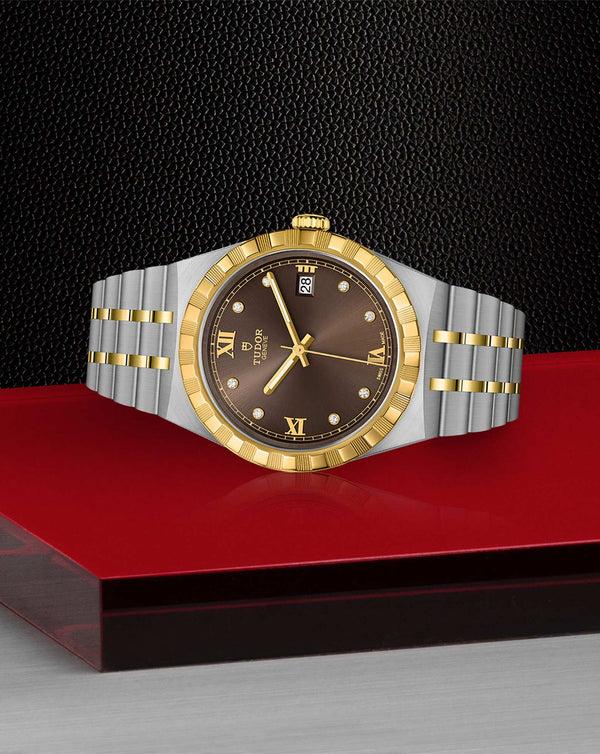 Cortina TUDOR Royal 38mm Steel Case Diamond Set Dial