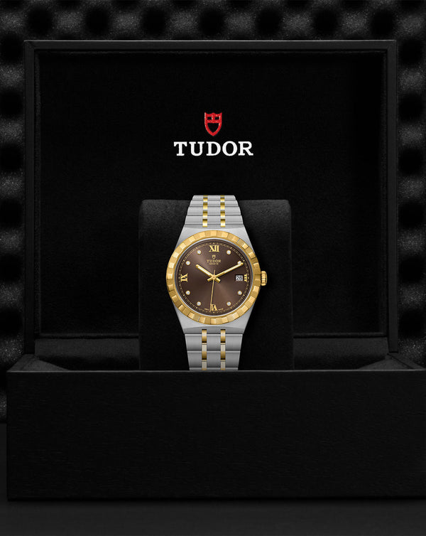 Cortina TUDOR Royal 38mm Steel Case Diamond Set Dial