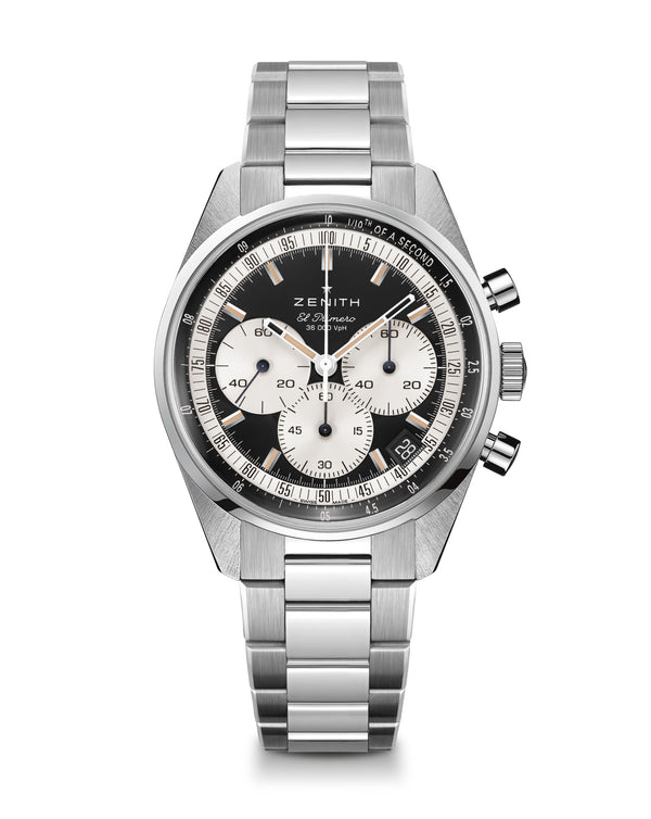 cortina ZENITH Chronomaster Original 38mm Black Dial Steel Bracelet