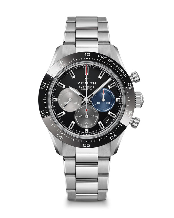 cortina ZENITH Chronomaster Sport 41mm Black Dial Steel Bracelet cortina ZENITH Chronomaster Sport 41mm Black Dial Steel Bracelet