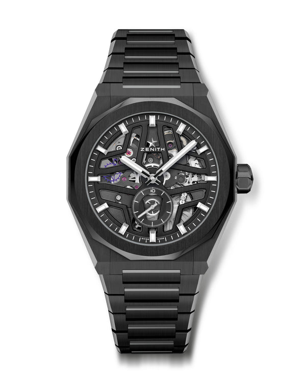 cortina ZENITH Defy Skyline Skeleton 41mm Black Ceramic Case Black Dial Ceramic Bracelet