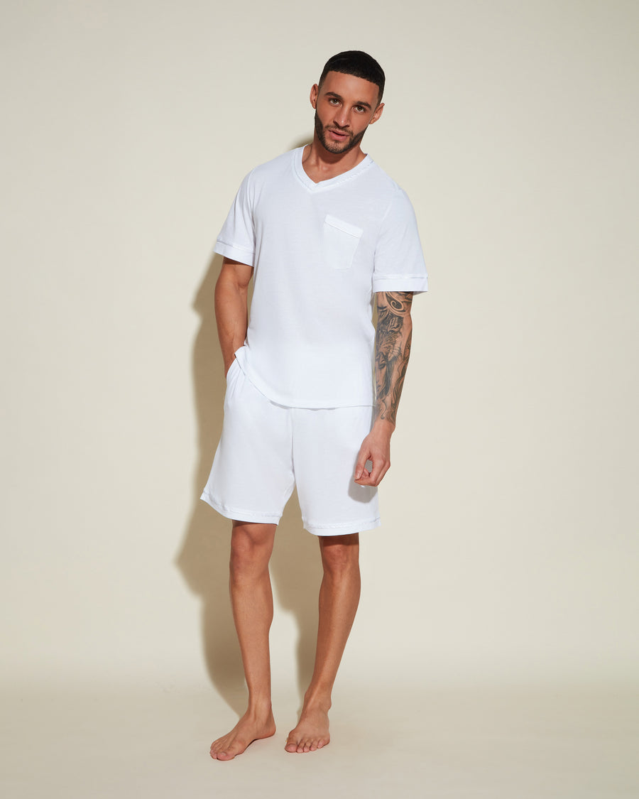 Cosabella Bella Men's Short Sleeve Top & Shorts Pajama Set