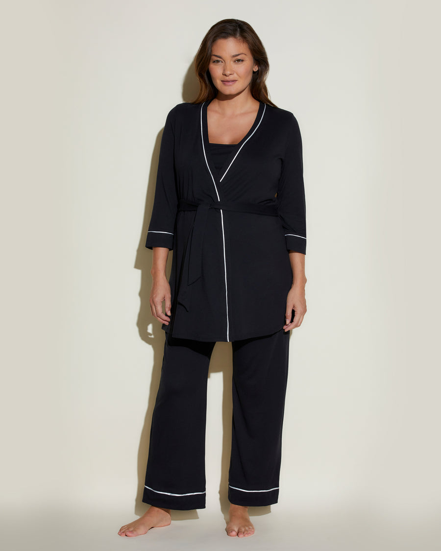 Cosabella Bella Nursing 3 Piece Set With Print Robe