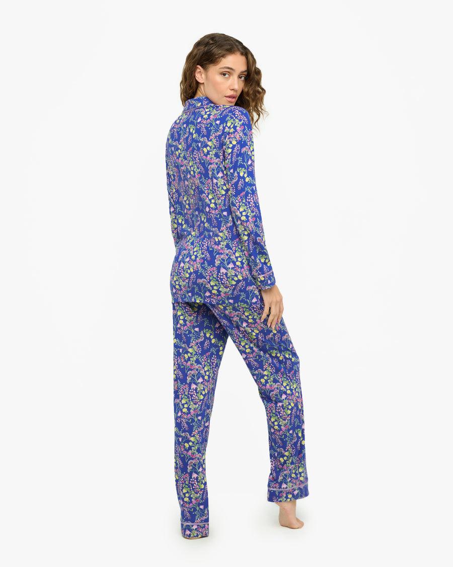 Cosabella Bella Printed Long Sleeve Top & Pant Pajama Set