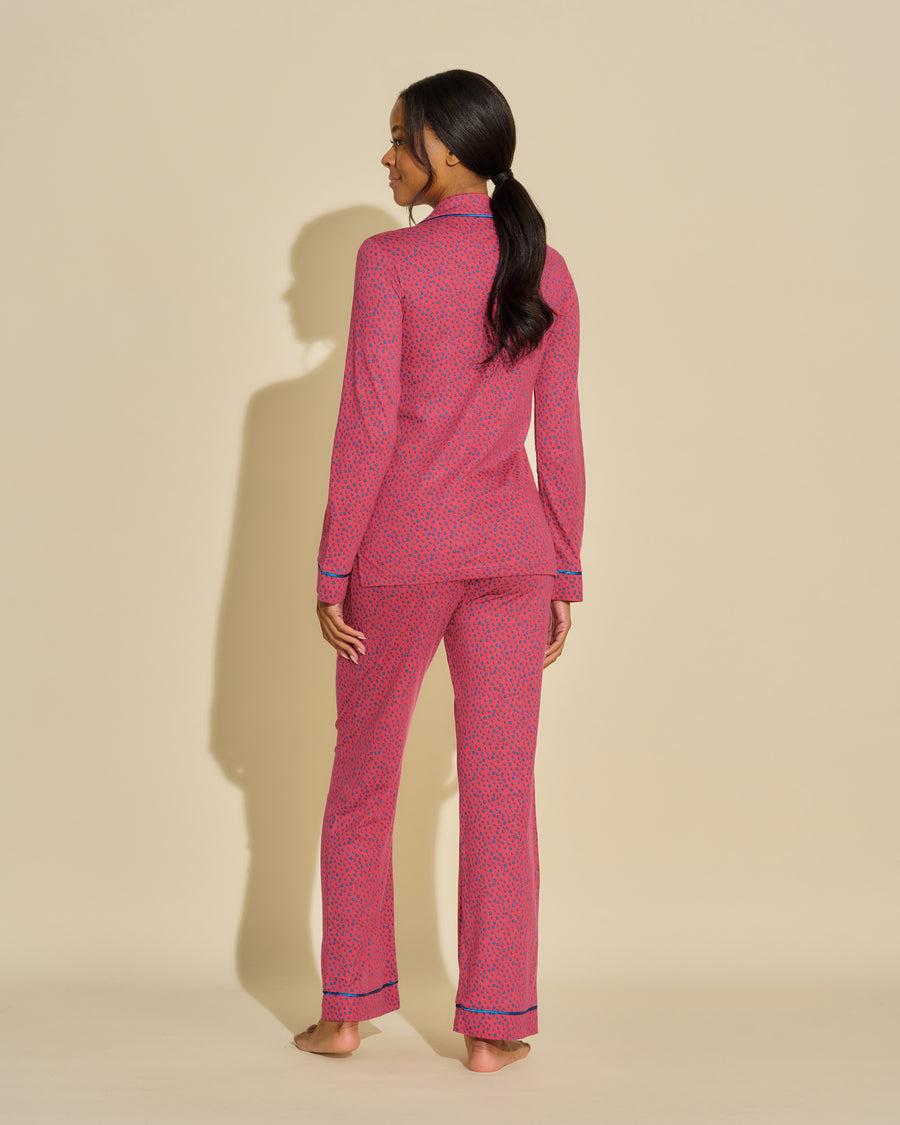 Cosabella Bella Printed Long Sleeve Top & Pant Pajama Set