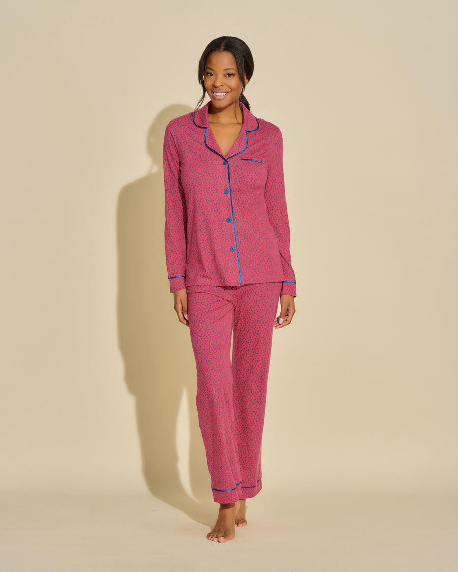 cosabella Bella Printed Long sleeve top & pant pajama set