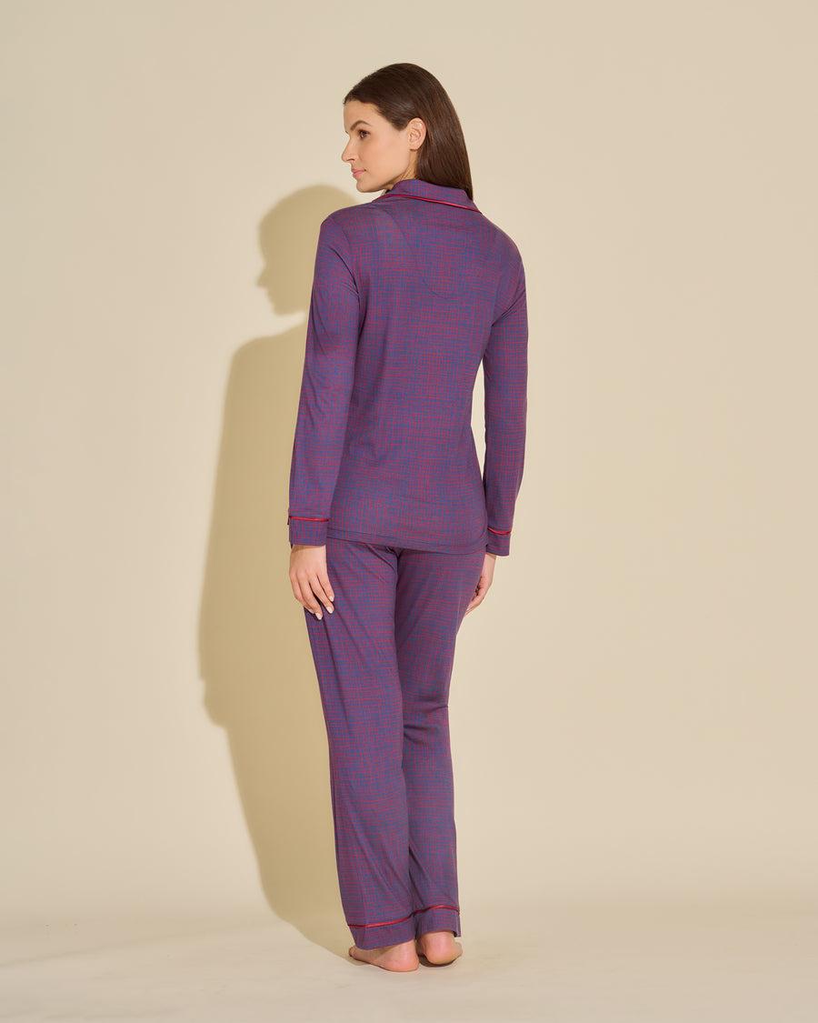 Cosabella Bella Printed Long Sleeve Top & Pant Pajama Set