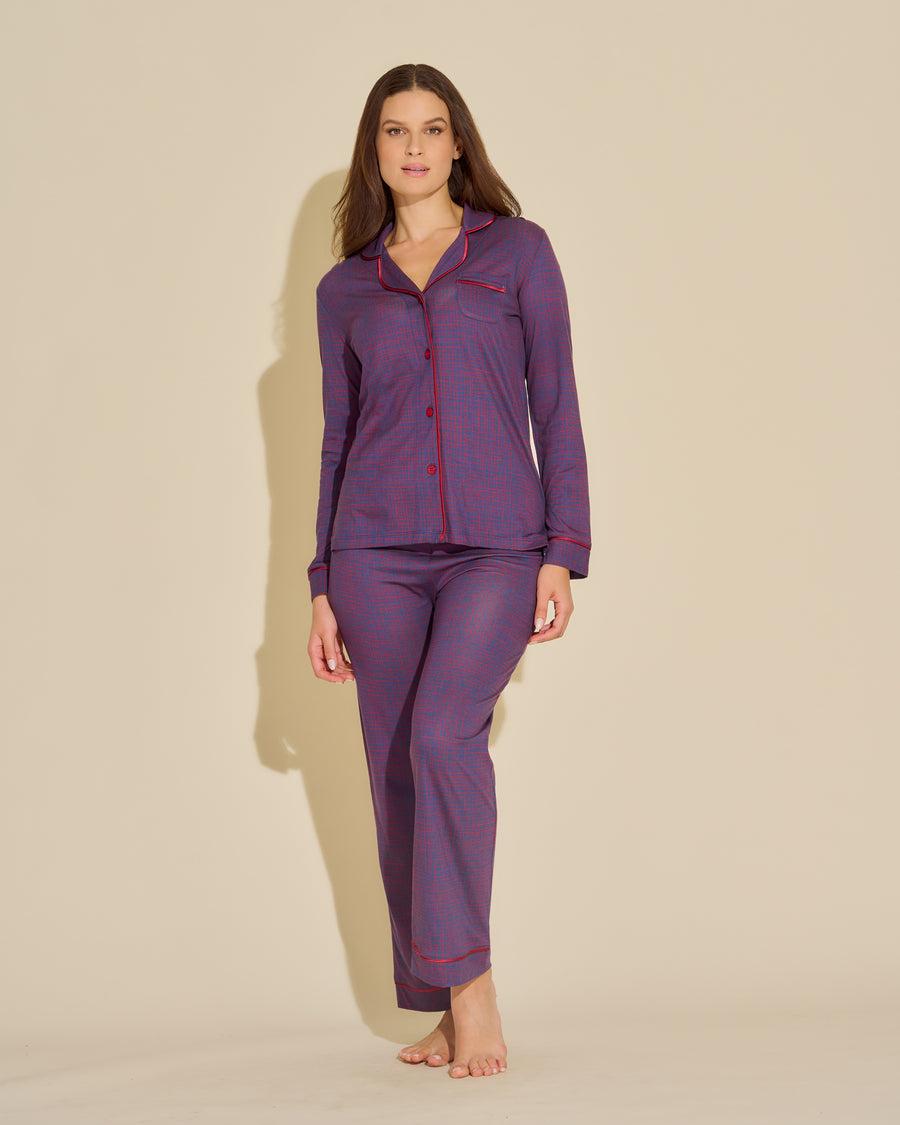 Cosabella Bella Printed Long Sleeve Top & Pant Pajama Set