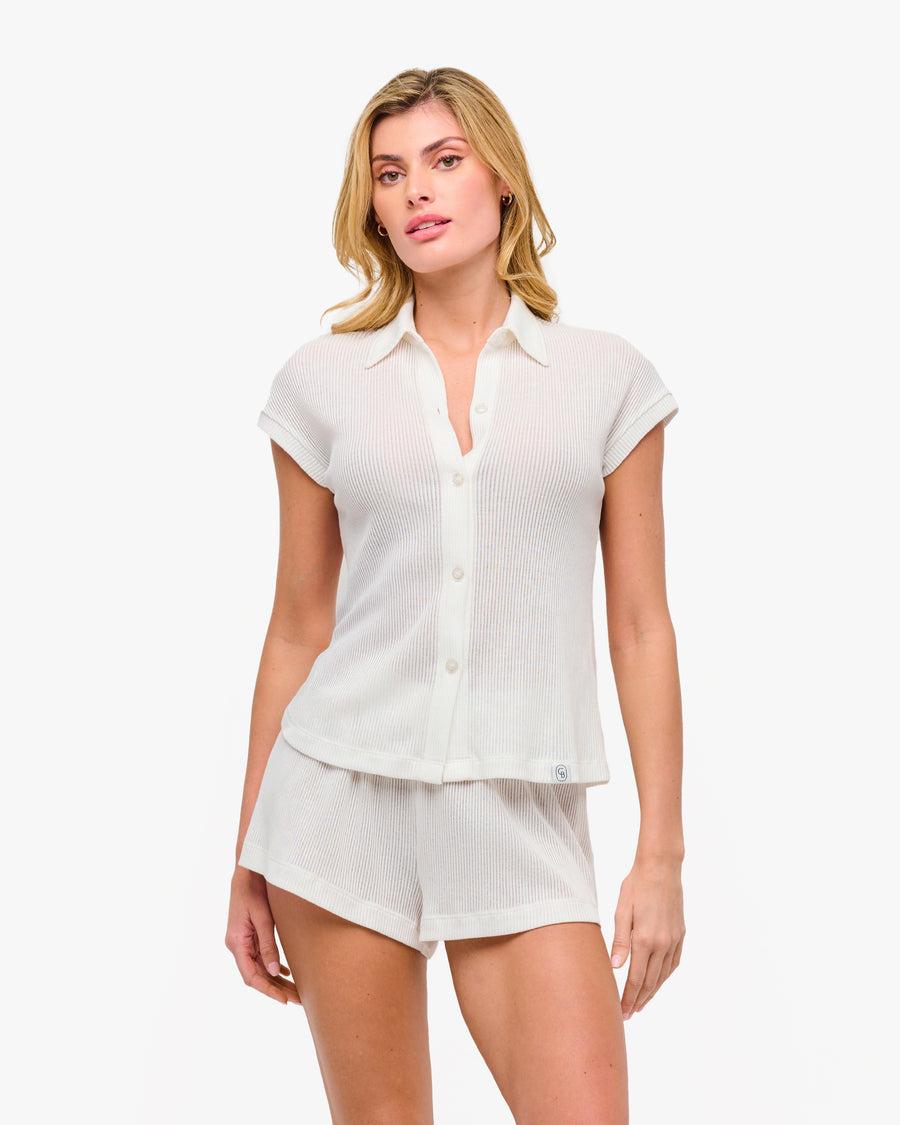 Cosabella Armonia Cotton Short Sleeve Top