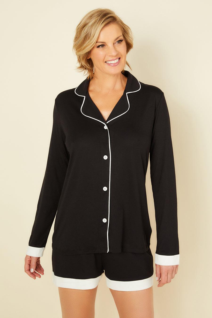 cosabella Bella Long sleeve top & boxer pajama set