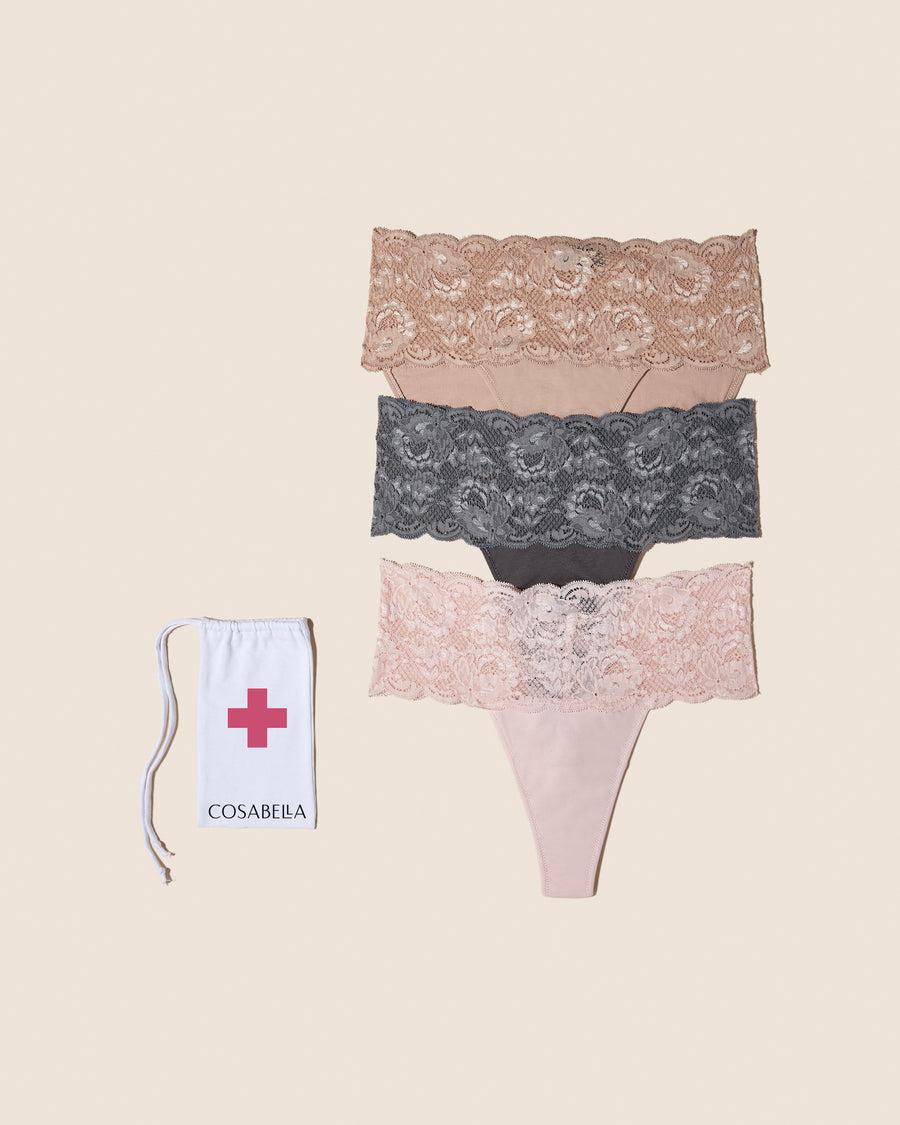 cosabella Never Say Never Emergency panty 3 pack