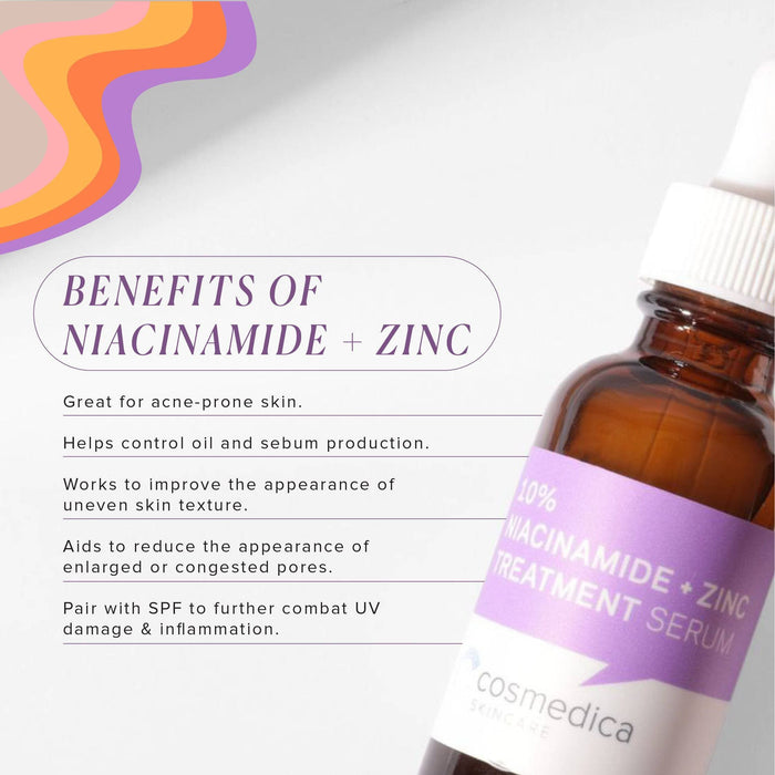 Cosmedica Skincare 10% Niacinamide + Zinc Treatment Serum