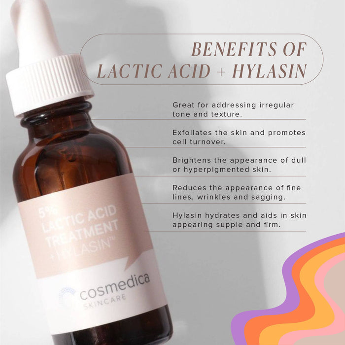 Cosmedica Skincare 5% Lactic Acid Treatment + Hylasyn
