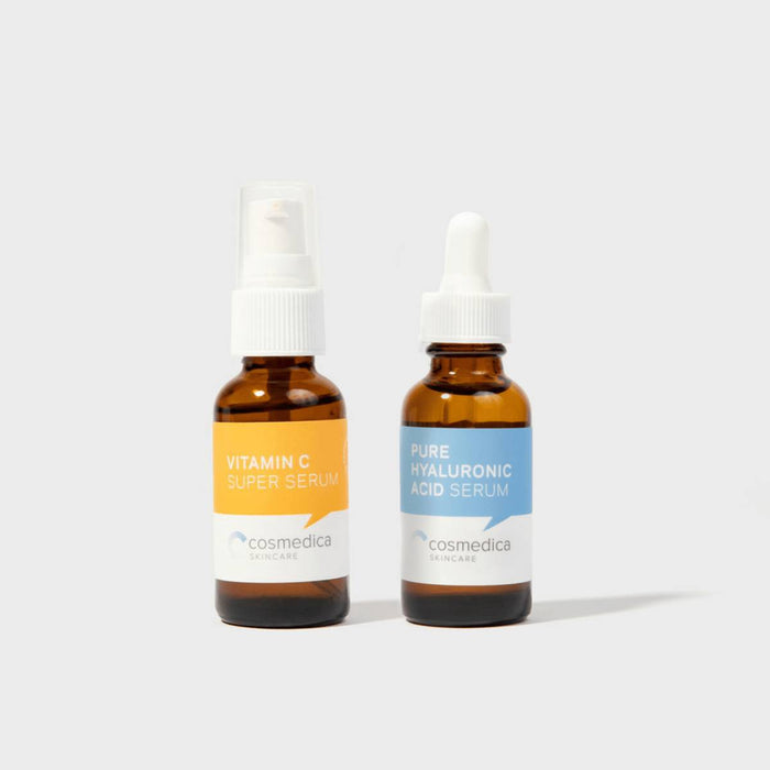 cosmedica skincare Hyaluronic + Vitamin C Serum Set