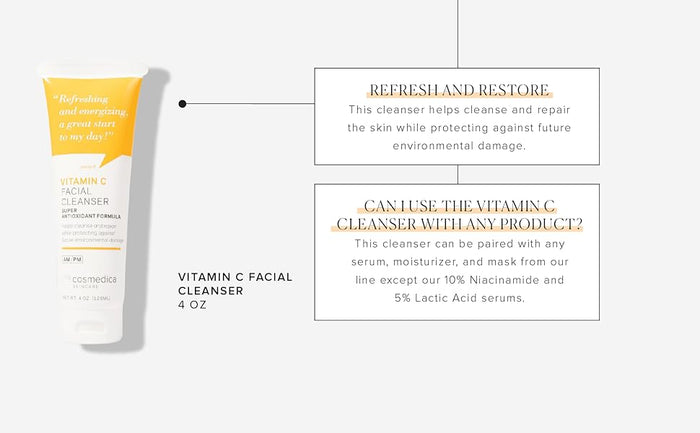 Cosmedica Skincare Vitamin C Facial Cleanser