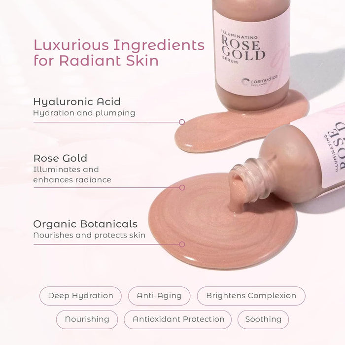 Cosmedica Skincare Illuminating Rose Gold Facial Serum