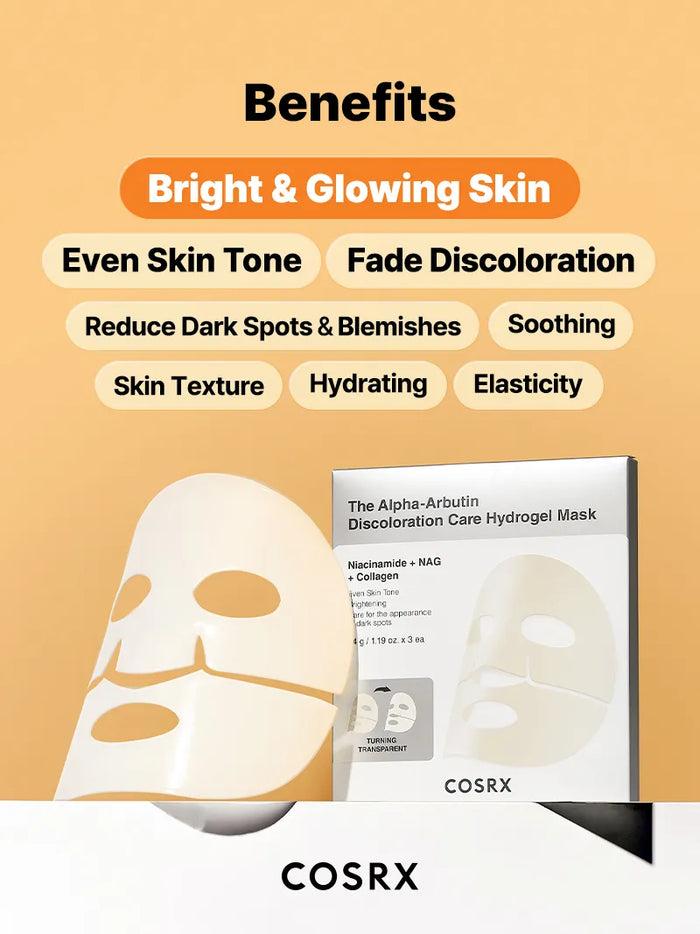 Cosrx COSRX The Alpha-Arbutin Discoloration Care Hydrogel Mask_3ea