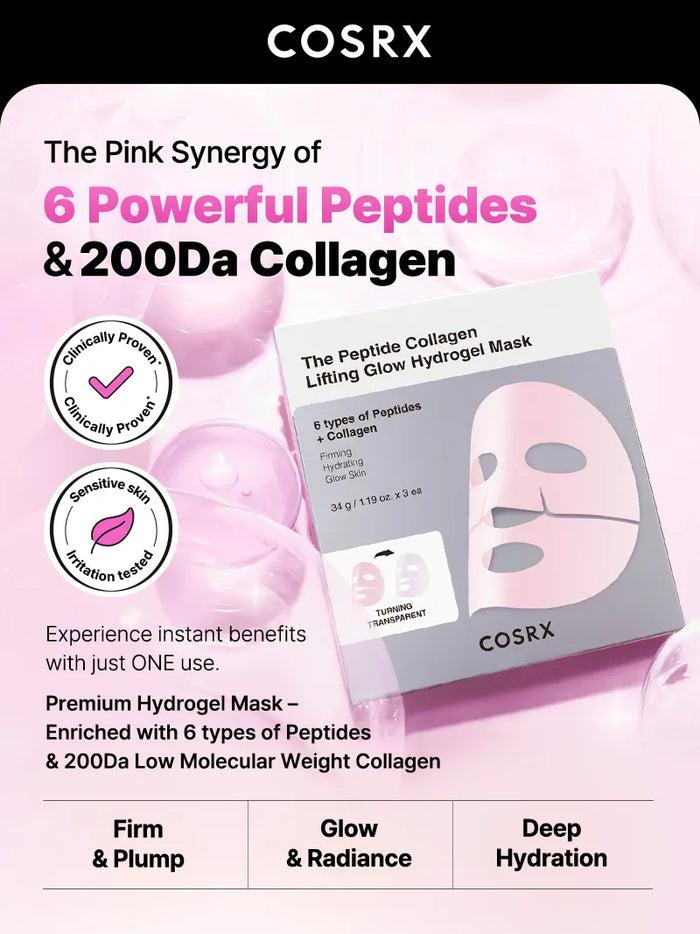 Cosrx COSRX The Peptide Collagen Lifting Glow Hydrogel Mask_3ea