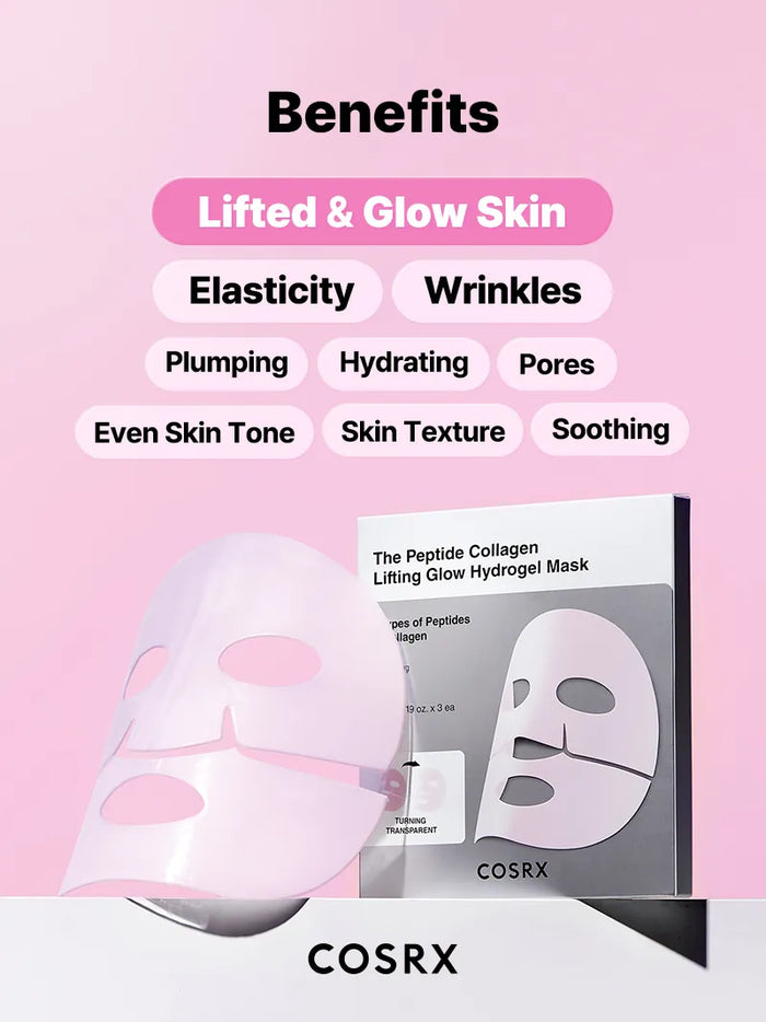 Cosrx COSRX The Peptide Collagen Lifting Glow Hydrogel Mask_3ea