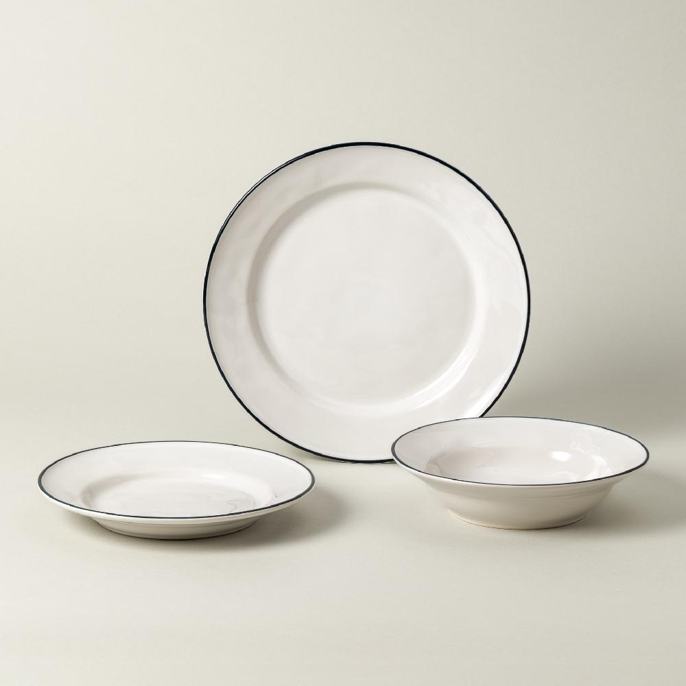 Costa Nova 12-piece Dinnerware Set With Pasta Plate Beja