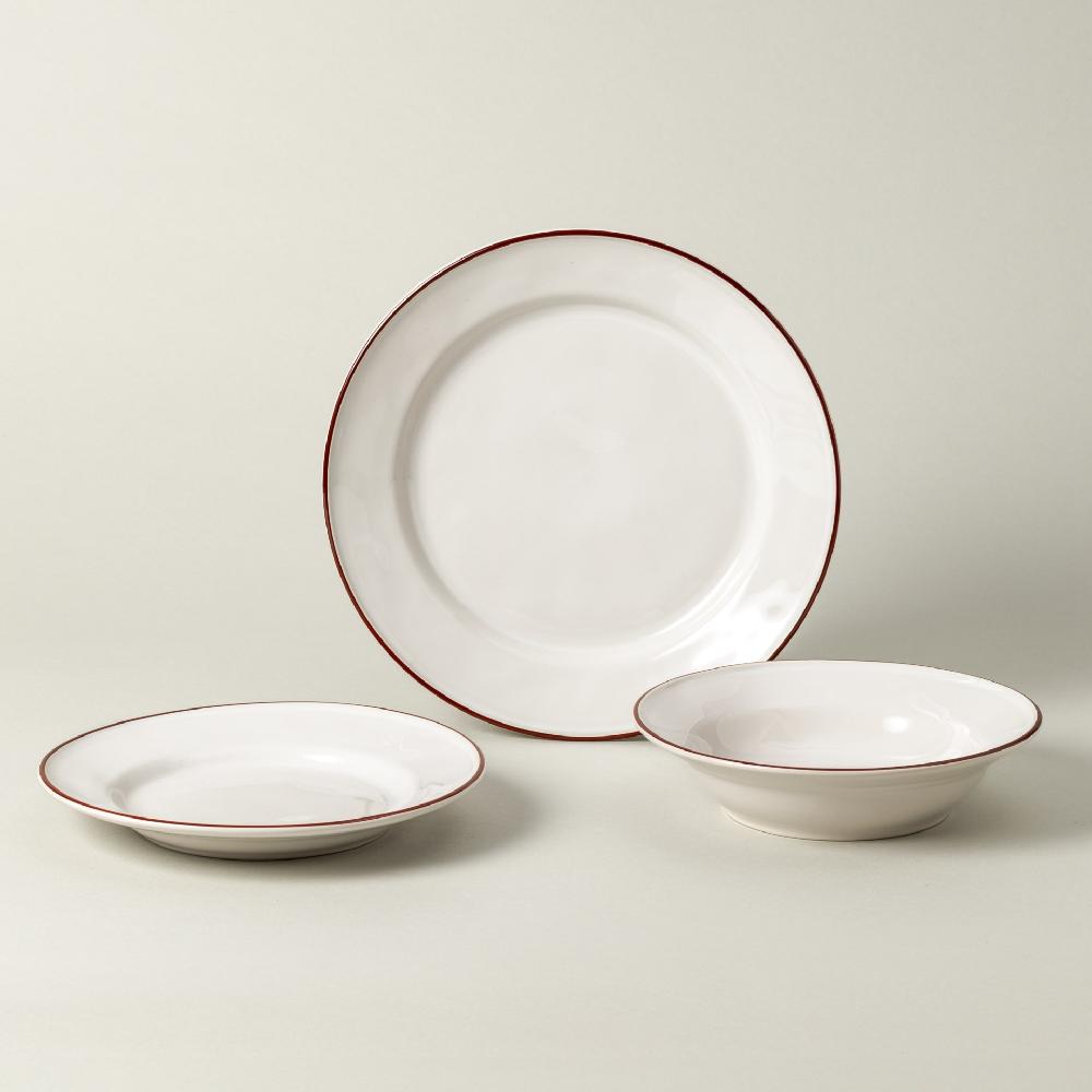 Costa Nova 12-piece Dinnerware Set With Pasta Plate Beja