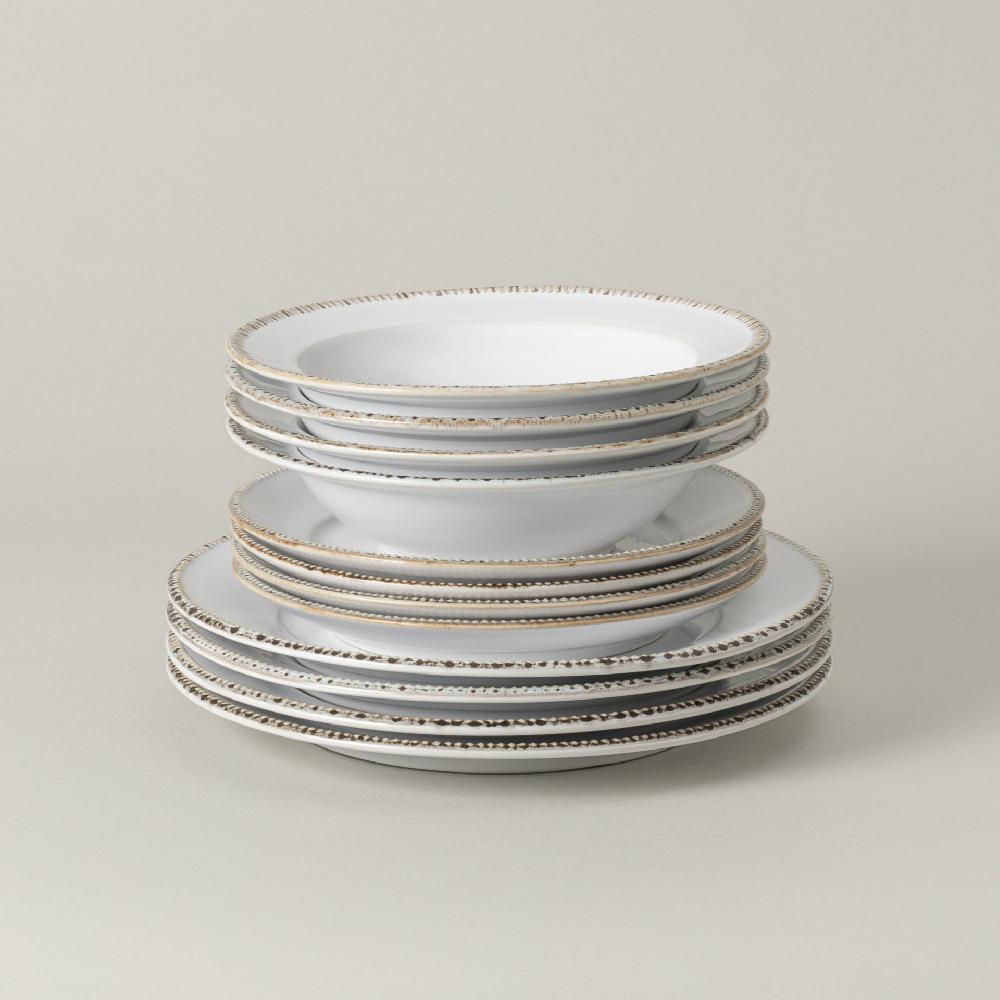 costa nova 12-piece Dinnerware Set with Pasta Plate Luzia