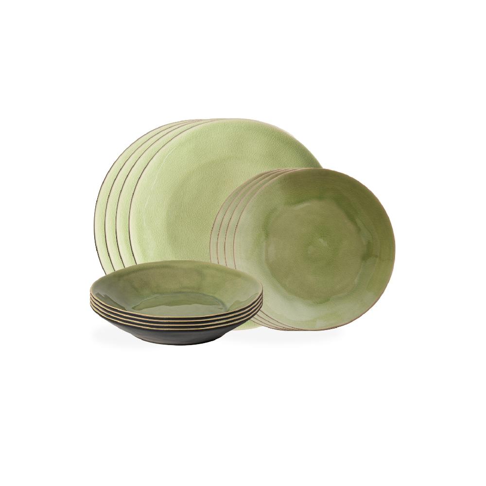 costa nova 12-piece Dinnerware Set with Pasta Plate Riviera