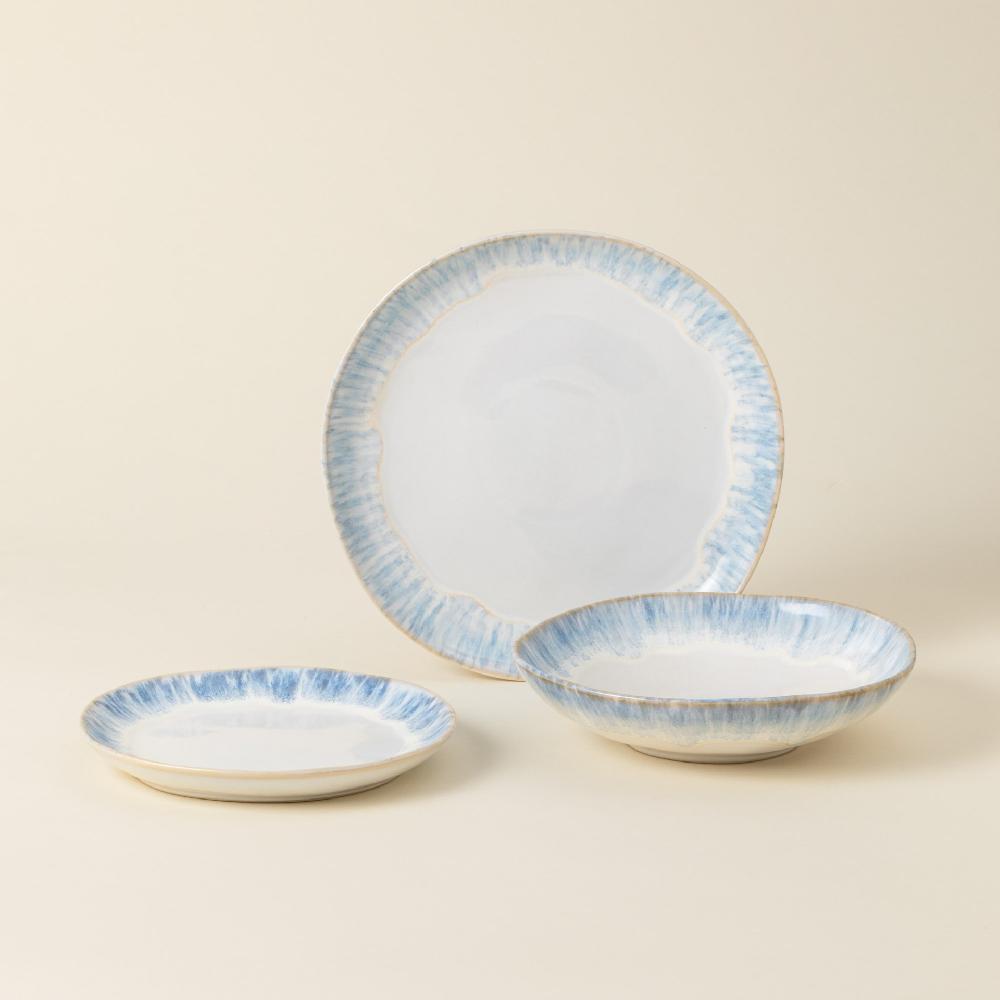 Costa Nova 12-piece Dinnerware Set With Soup / Pasta Bowl Brisa