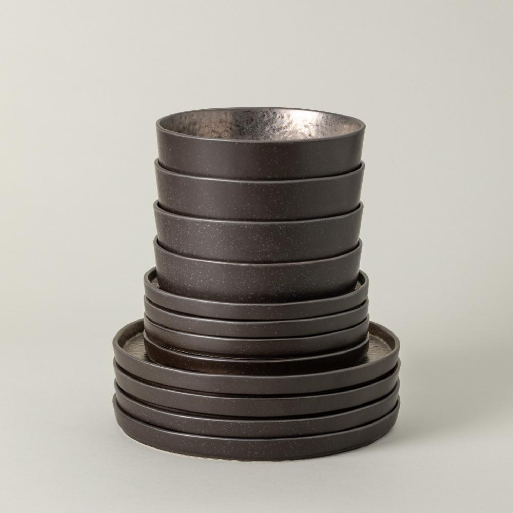 costa nova 12-piece Dinnerware Set with Soup / Pasta Bowl Lagoa