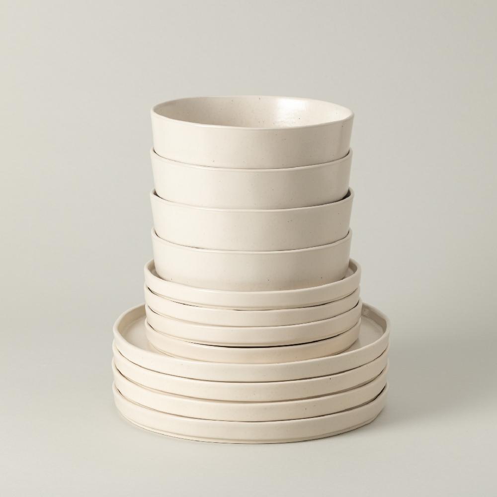 costa nova 12-piece Dinnerware Set with Soup / Pasta Bowl Lagoa