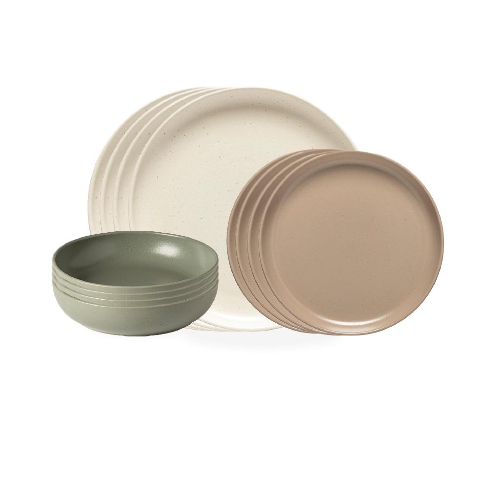 costa nova 12-piece Dinnerware Set with Soup / Pasta Bowl Pacifica Casafina by COSTA NOVA