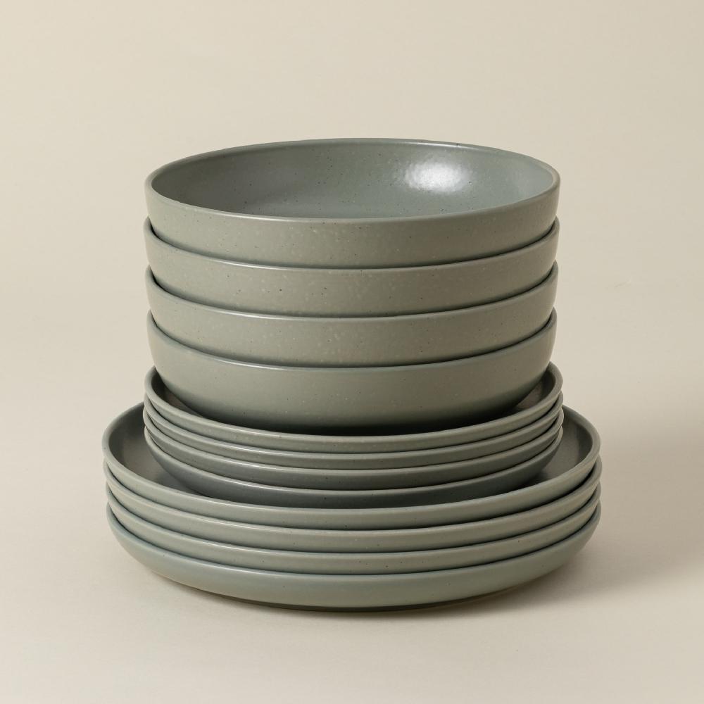 costa nova 12-piece Dinnerware Set with Soup / Pasta Bowl Pacifica Casafina by COSTA NOVA