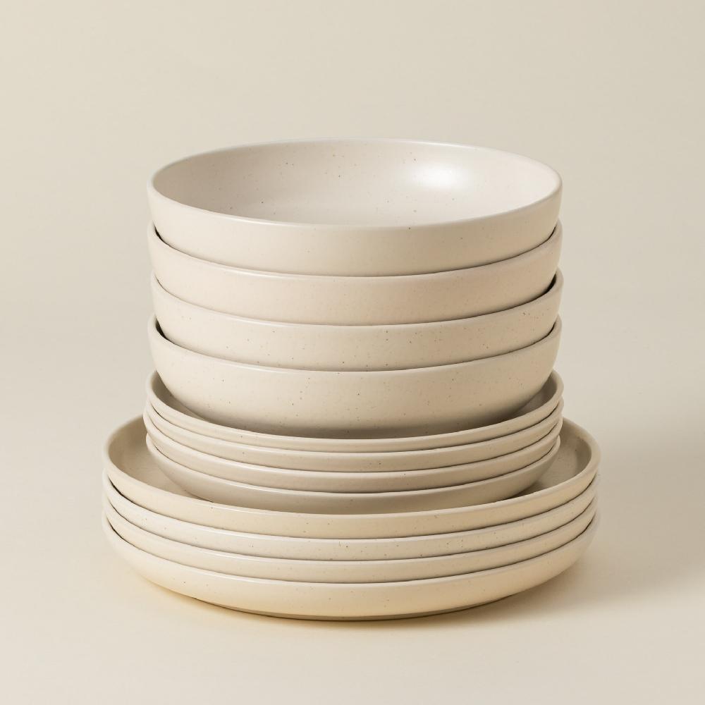 costa nova 12-piece Dinnerware Set with Soup / Pasta Bowl Pacifica Casafina by COSTA NOVA