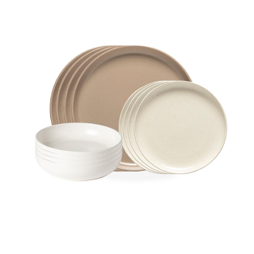 costa nova 12-piece Dinnerware Set with Soup / Pasta Bowl Pacifica Casafina by COSTA NOVA